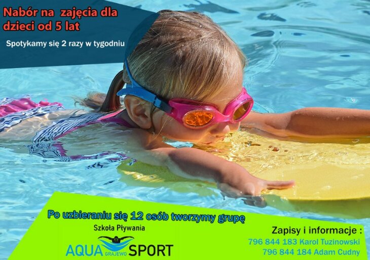 Aqua Sport ogłasza nowy nabór na zajęcia pływania