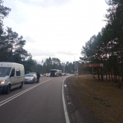 9. Przez ok godzinę była całkowicie zablokowana droga nr 65 w okolicach Osowca. 
