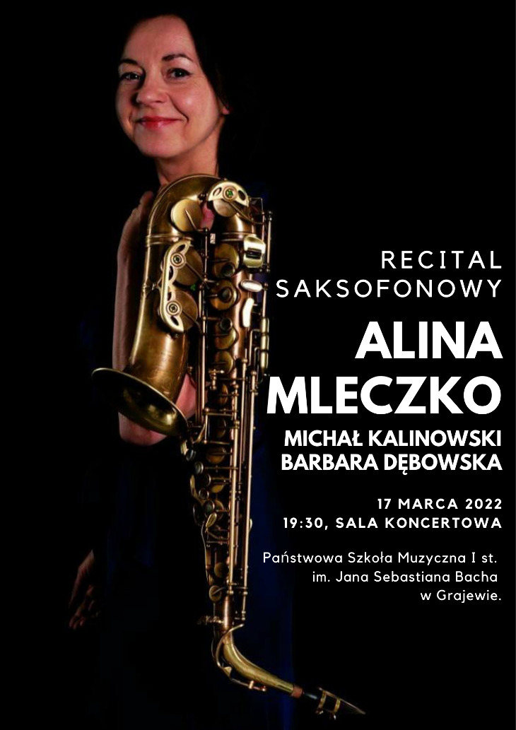 PSM. Recital  saksofonowy w Grajewie (17.03)