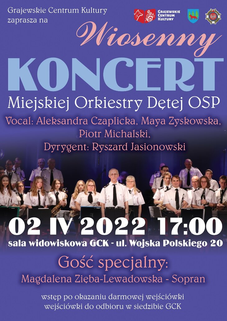 Grajewo. Wiosenny Koncert Orkiestry Dętej OSP  (2.04.2022)