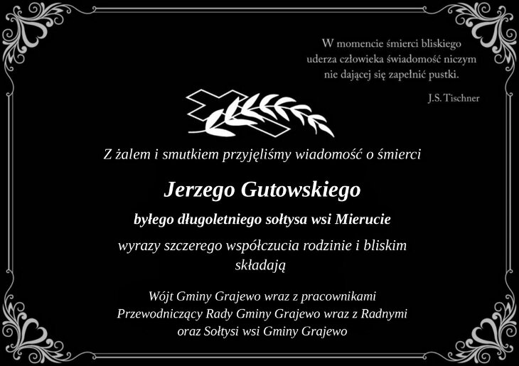 Zmarł Jerzy Gutowski - kondolencje