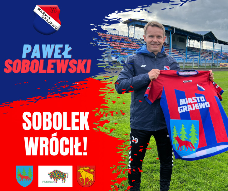 Paweł Sobolewski został nowym trenerem Warmii Grajewo