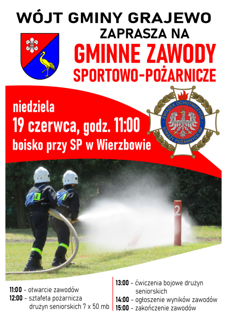 Zaproszenie na zawody sportowo-pożarnicze (19.06)