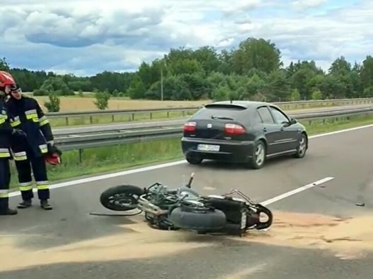 Śmiertelny wypadek na S8. Zginął motocyklista!