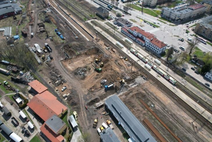 Trwa przebudowa stacji PKP w Ełku