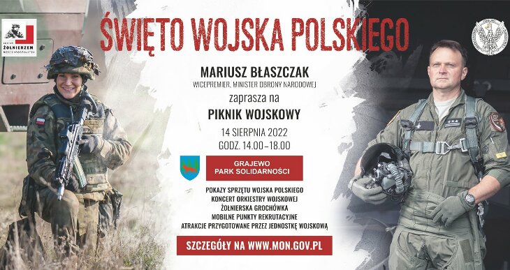 M. Błaszczak na Pikniku Wojskowym w Grajewie (14.08)