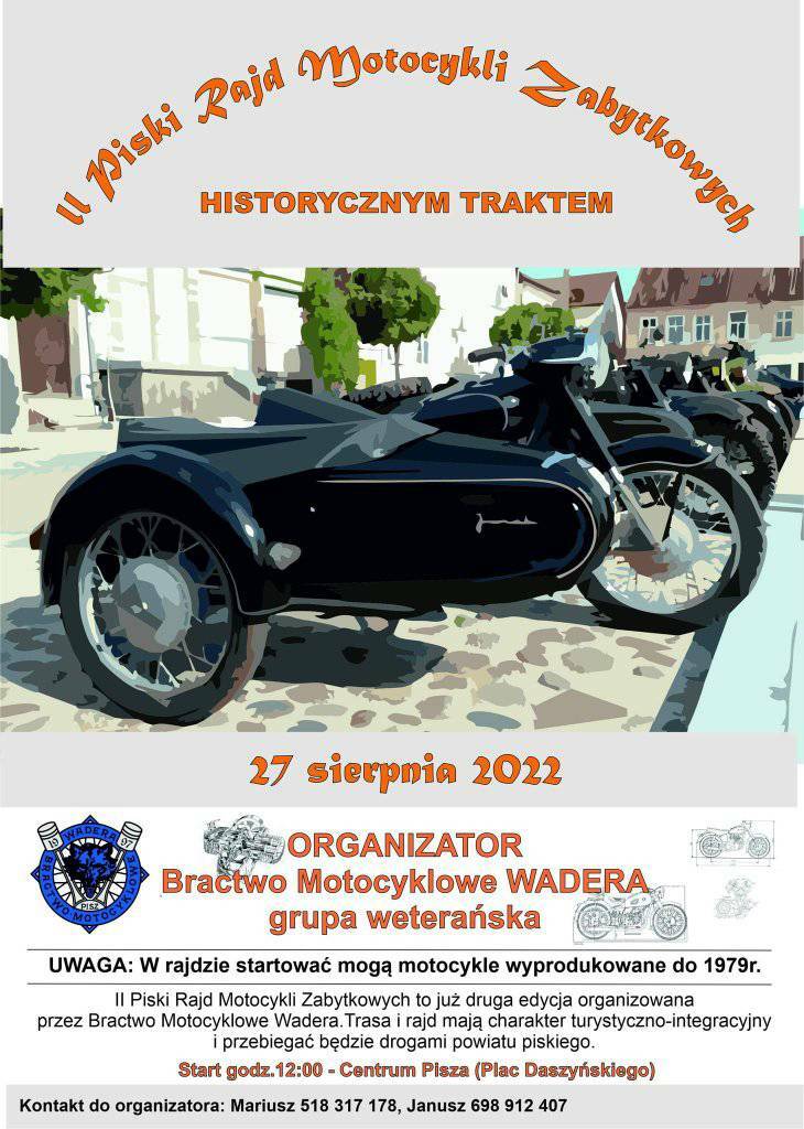 Rajd Motocykli Zabytkowych - Pisz (27.08)