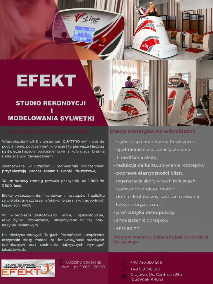 Studio rekondycji i modelowania sylwetki EFEKT!
