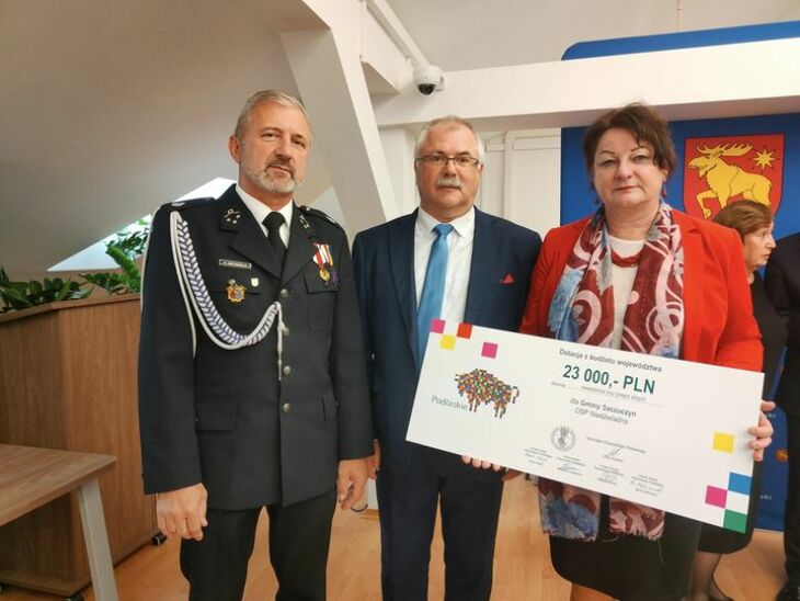 OSP Niedźwiadna otrzymała czek na 23 tys. zł
