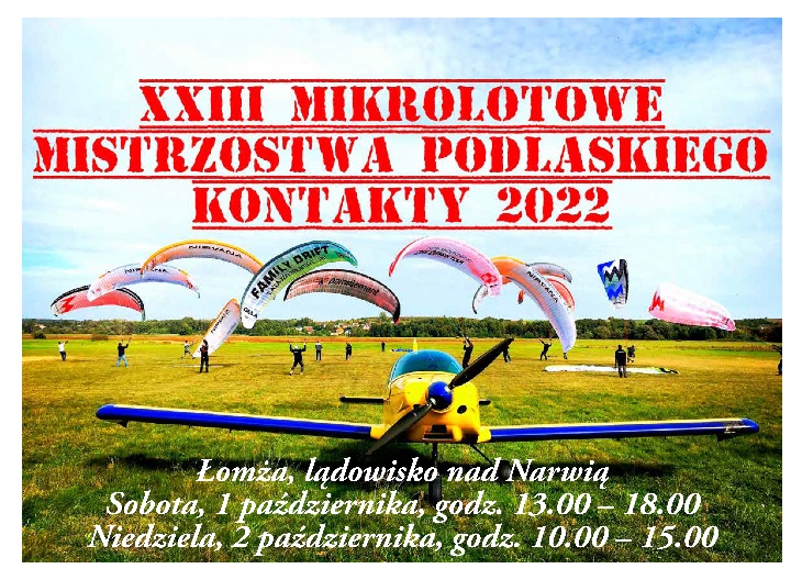 Łomża. XXIII Mikrolotowe Mistrzostwa  2022