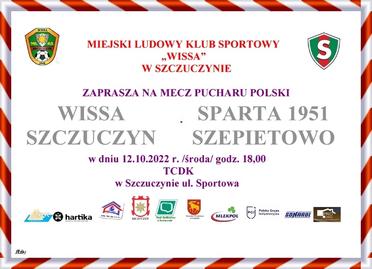 Zaproszenie na mecz Pucharu Polski 