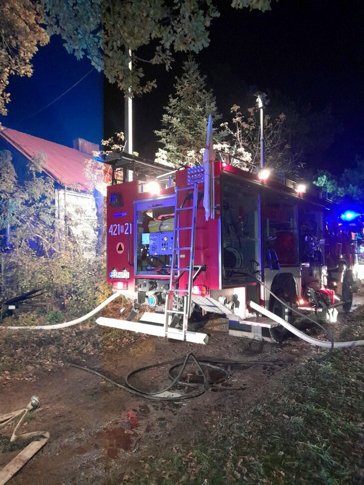 Strażacy ugasili pożar domu w Toczyłowie