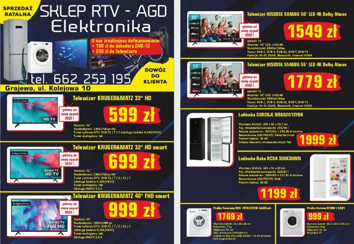 Sklep RTV / AGD Elektronika - okazje cenowe