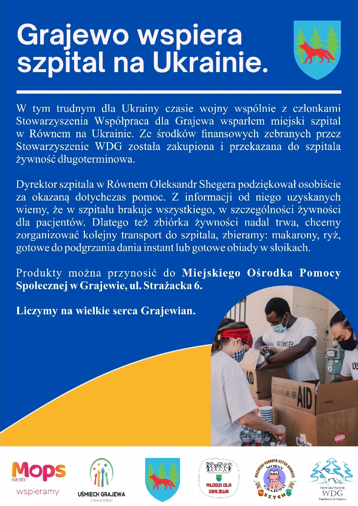 Grajewo wspiera szpital na Ukrainie