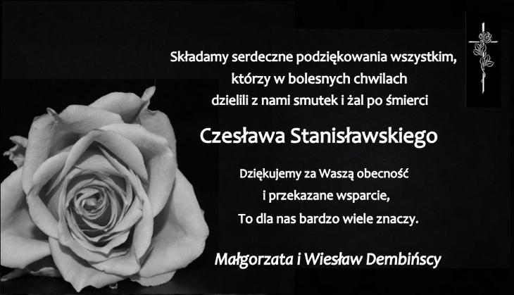 Ostatnia droga Czesława Stanisławskiego
