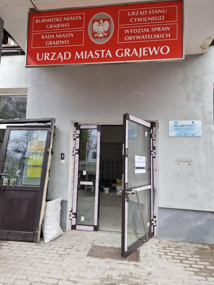 Trwa remont Urzędu Miasta w Grajewie