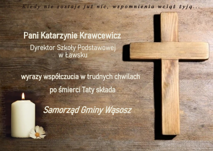 Kondolencje p. Katarzynie Krawcewicz