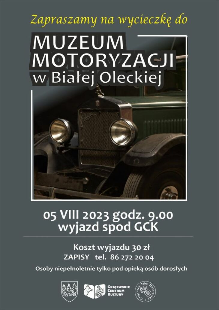 Wycieczka do Muzeum Motoryzacji w Białej Oleckiej