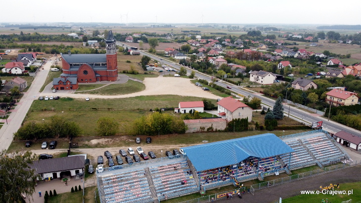 Nad dachami Grajewa - okolice stadionu (09.2023)