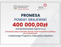 Powiat otrzyma 800 tys. zł z Rządowego Programu Odbudowy Zabytów