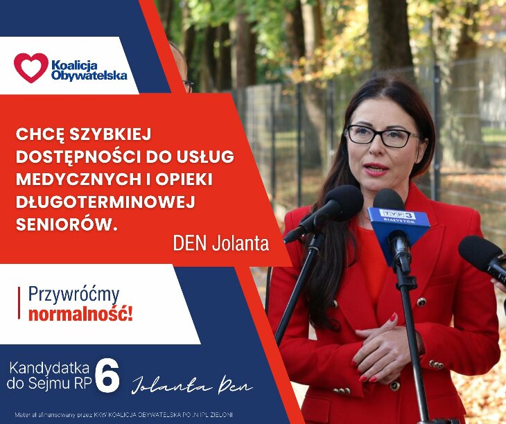 Jolanta Den - Kandydatka do Sejmu RP