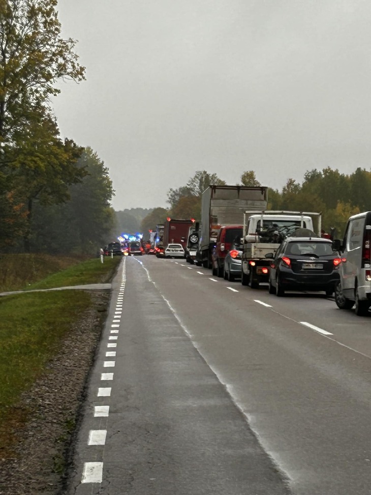 Wypadek na trasie  Knyszyn - Białystok