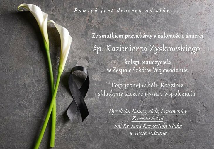 Zmarł śp. Kazimierz Zyskowski - kondolencje