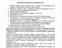 Ogłoszenie Spółdzielni Mieszkaniowej w Szczuczynie