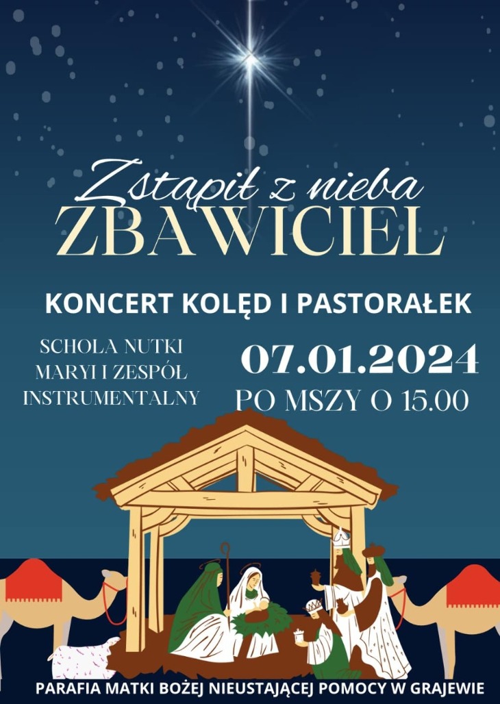 Koncert Kolęd i Pastorałek (7.01)