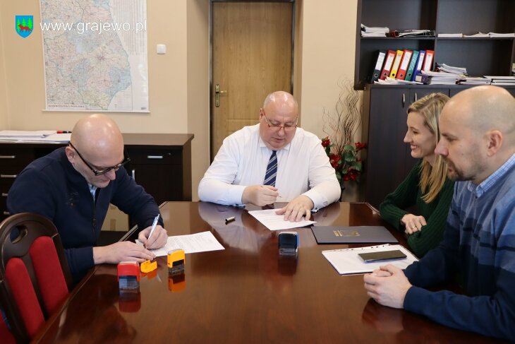 Burmistrz Miasta Grajewo podpisał umowę na dokumentację projektową