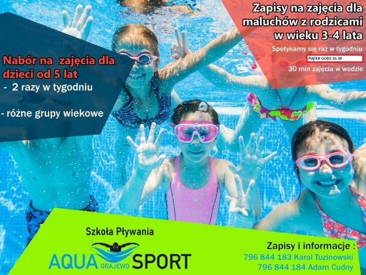 Szkoła pływania Aqua Sport zaprasza!