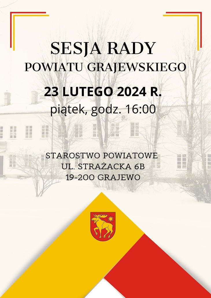 Sesja Rady Powiatu Grajewskiego (23.02)
