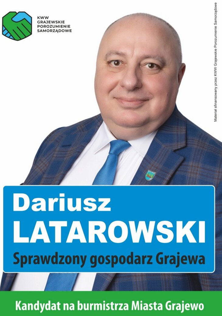 Dariusz Latarowski na Burmistrza Miasta Grajewo