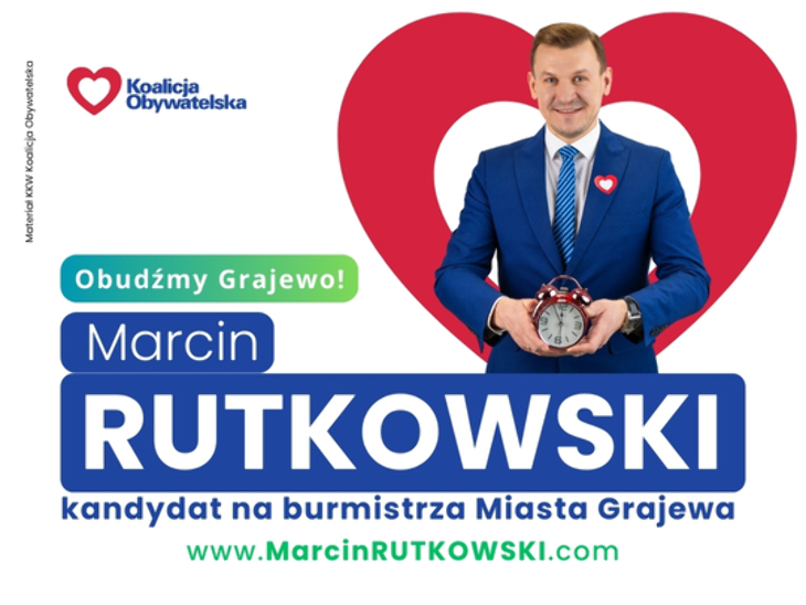 Marcin Rutkowski - kandydat na burmistrza Grajewa 