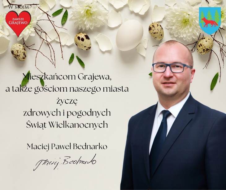 Radosnych Świąt Wielkanocnych życzy Maciej Bednarko