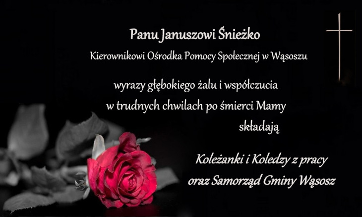 Kondolencje p. Januszowi Śnieżko