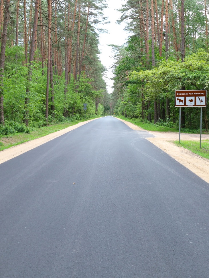 Przebudowali drogę Tama - Woźnawieś