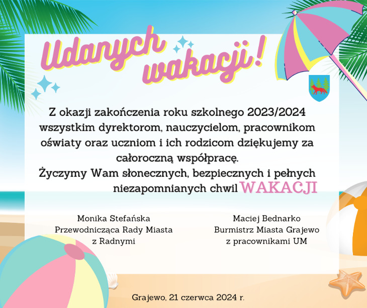 Udanych wakacji!