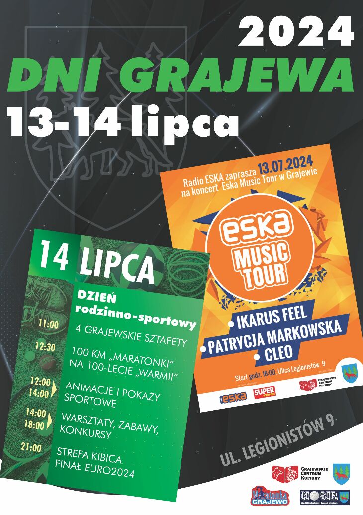 Dni Grajewa 2024 - Eska Music Tour w Grajewie