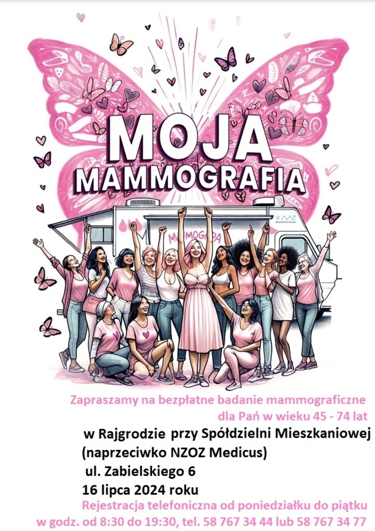 Rajgród. Mammografia - bezpłatne badania