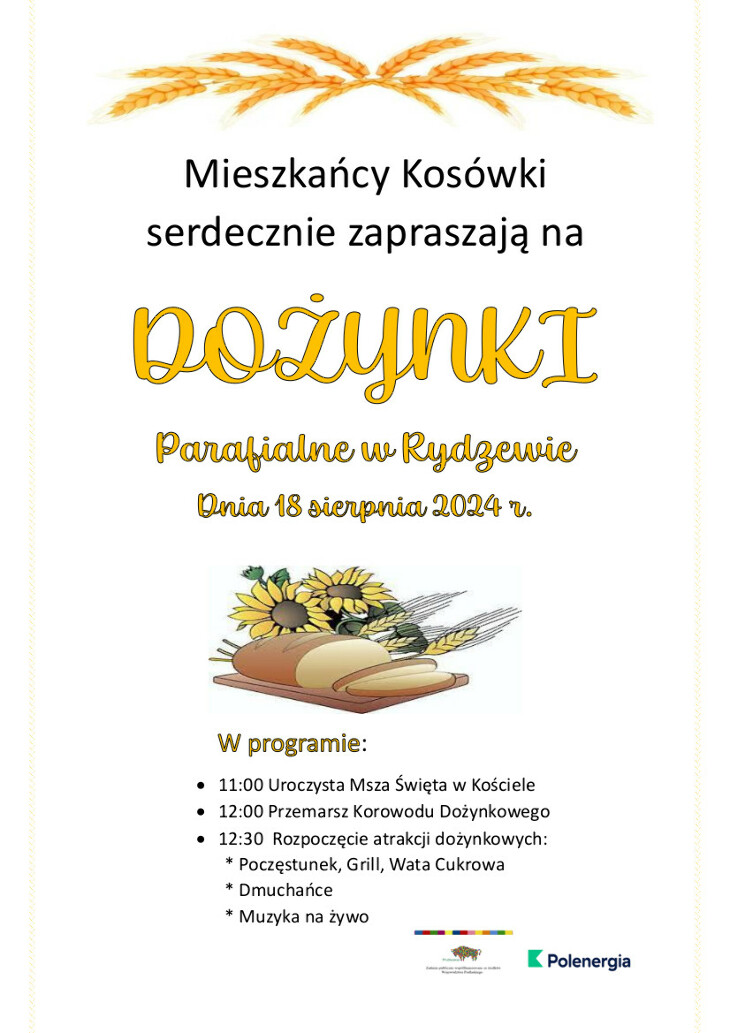 Dożynki Parafialne w Rydzewie 2024