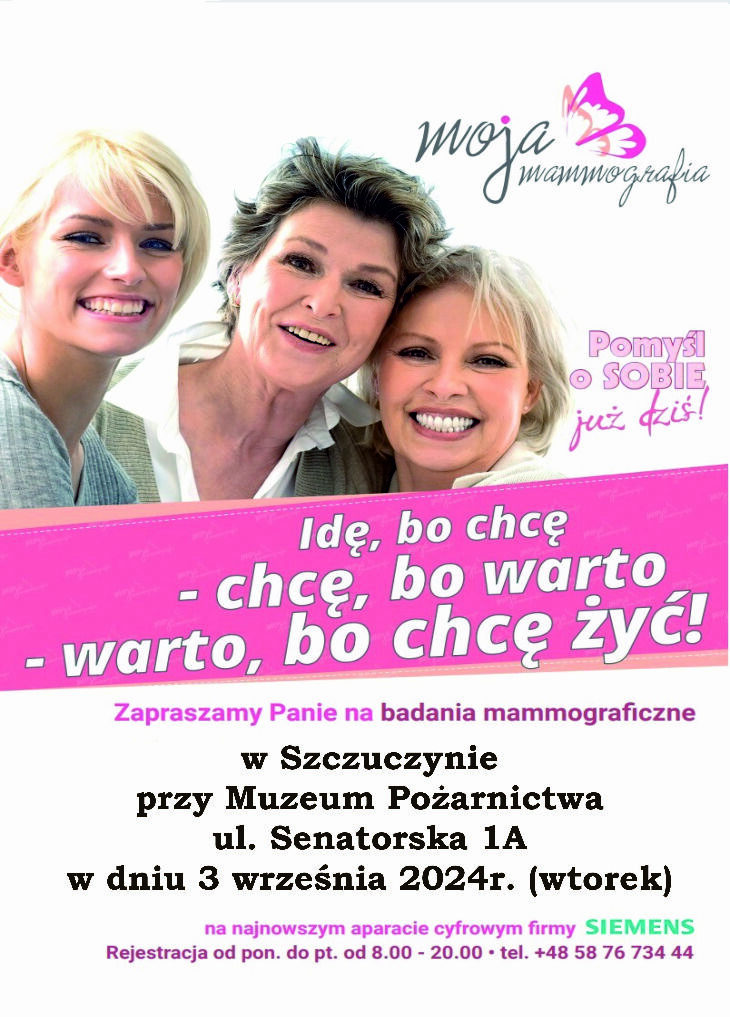 Badania mammograficzne w Szczuczynie