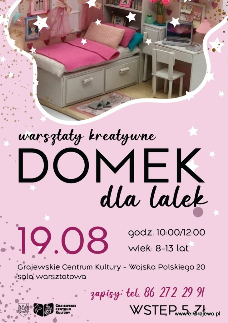 Warsztaty kreatywne Domek dla lalek  - GCK