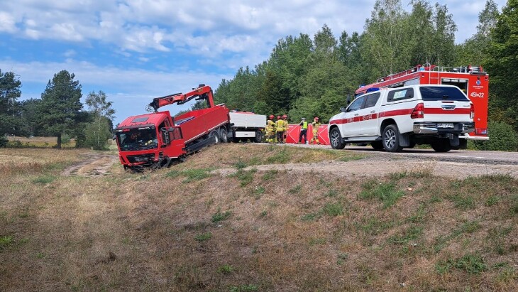 Osowiec. Wypadek na DK65