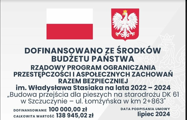 Zbudują przejście dla pieszych na starodrożu DK 61 