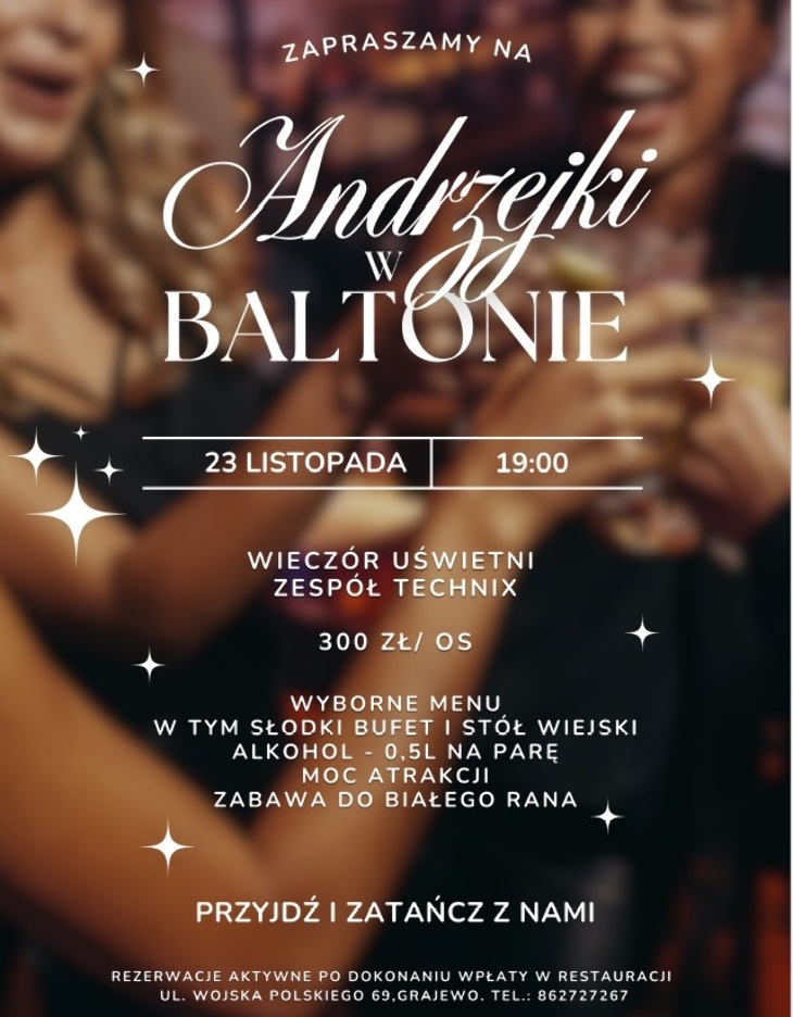 Andrzejki 2024 w BALTONIE (23.11)