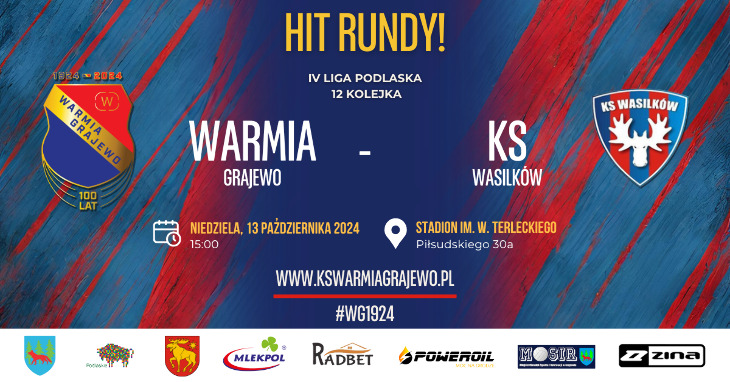 WARMIA - KS Wasilków (niedziela 13.10 godz. 15:00)