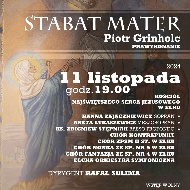 Zaproszenie na Stabat Mater w Ełku