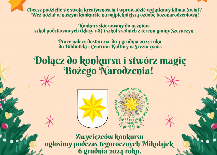 Szczuczyn: KONKURS BOŻONARODZENIOWY