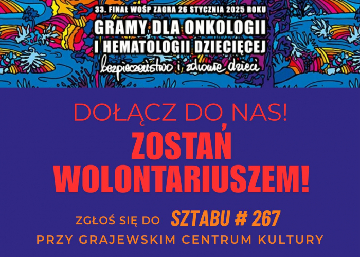 Zostań wolontariuszem WOŚP!